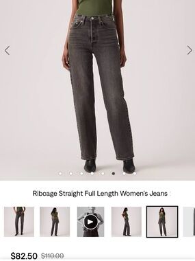 Levi 501 Ribcage Straight Ankle Jean Size 29